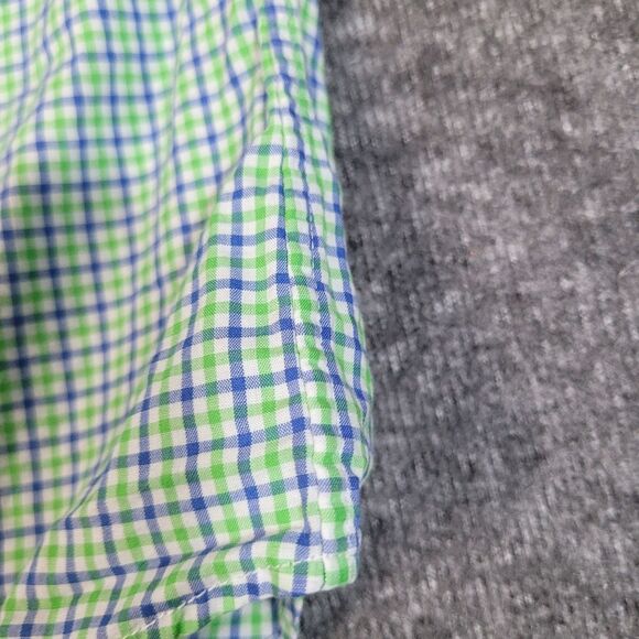 Polo Ralph Lauren Mens Button Up Shirt Size S Green Blue Checkered Long Sleeve - Picture 6 of 11
